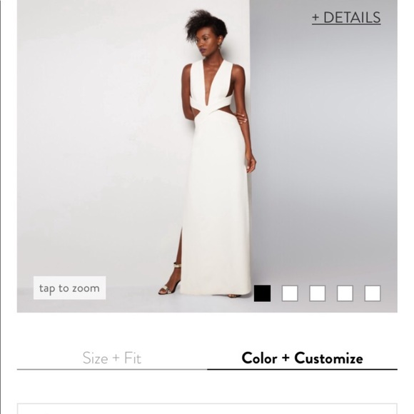 fame and partners blue formal gown / dress - Picture 2 of 8